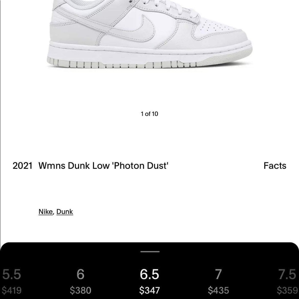 Woman’s low Nike dunk sneakers - Picture 8 of 8